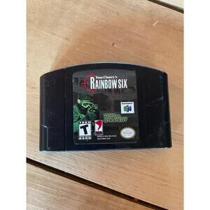 Nintendo 64 Tom Clancy's Rainbow Six Video Game. Untested.